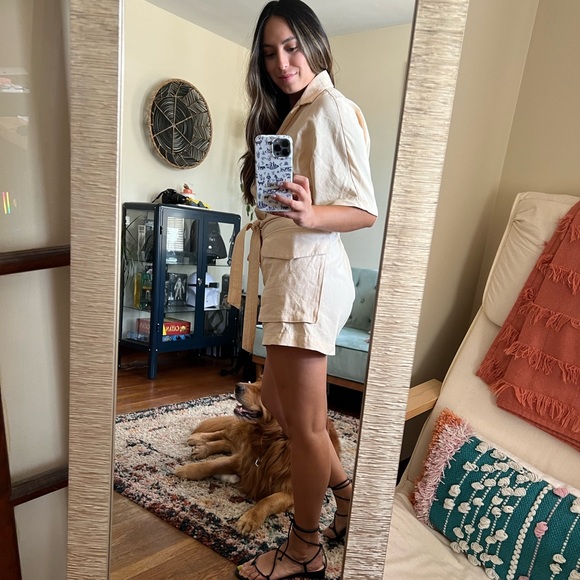 Zara cream jumpsuit - Picture 2 of 4